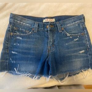 J BRAND cut off denim jean shorts